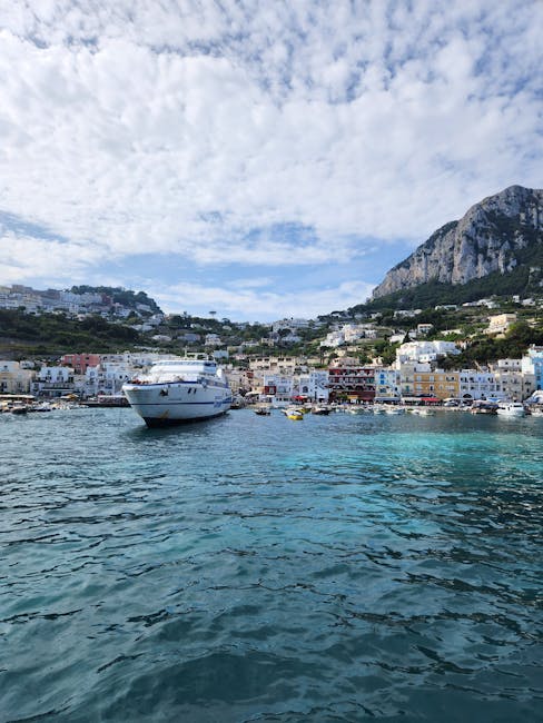 Marina Grande Capri arrival boats