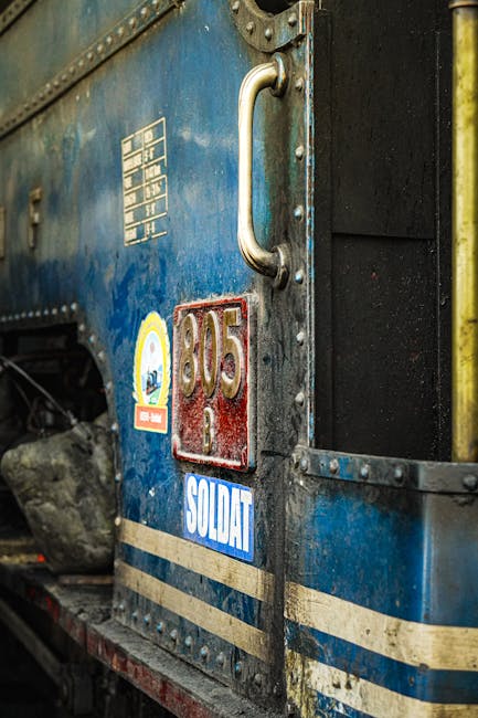 Museo Ferroviario di Pietrarsa vintage steam locomotive exterior