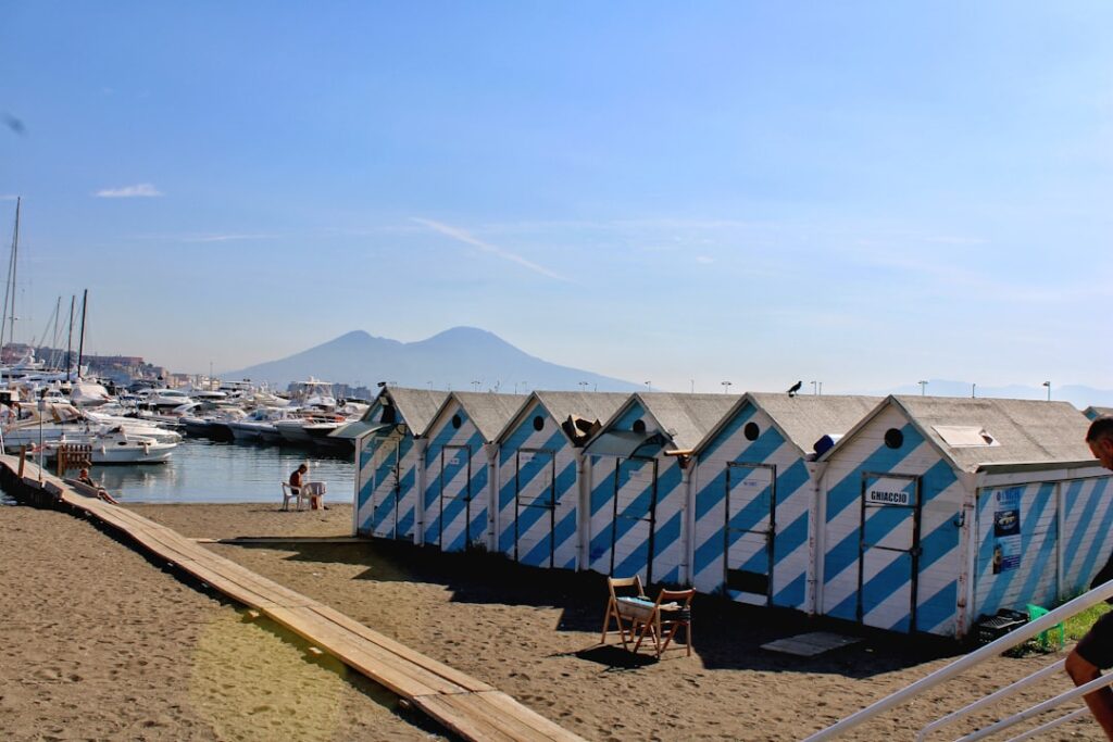 Naples seafront promenade morning