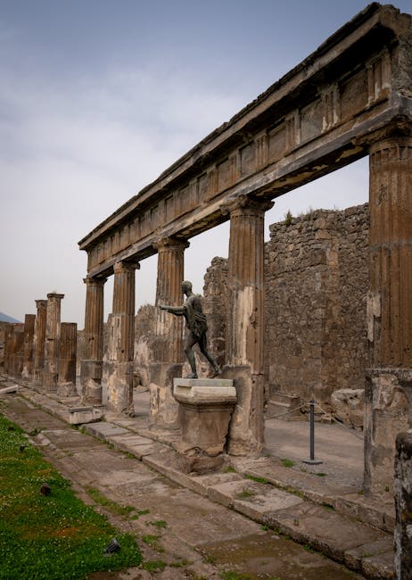 Pompeii archaeological site Roman street